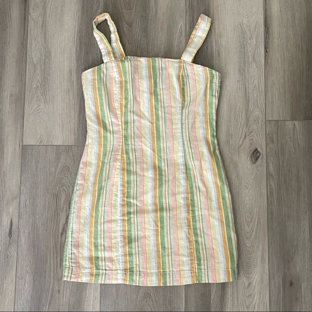 Forever 21 linen stripped mini dress